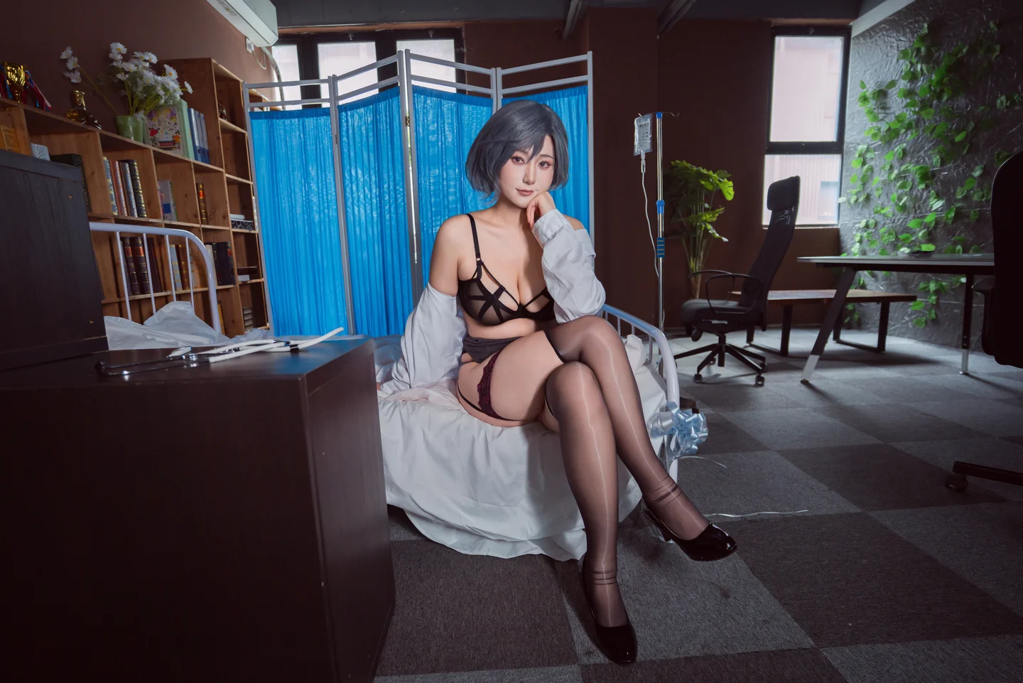 星澜 - No.051 保健室的失格医生 [68P,2V-1.54GB] tg@simisebaisi 【丝足阁】046.webp